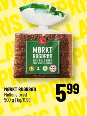 Løvbjerg Møllens brød mørkt rugbrød tilbud