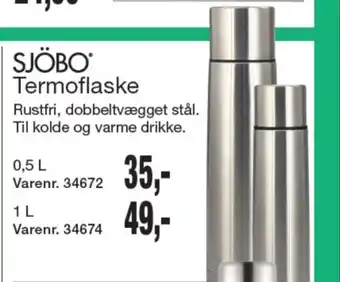Harald Nyborg Sjöbo termoflaske tilbud