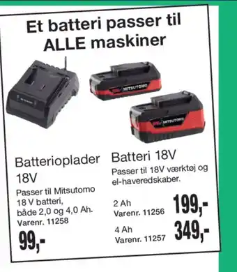 Harald Nyborg Mitsutomo batterilader tilbud