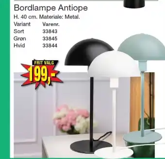 Harald Nyborg Amphion bordlampe tilbud