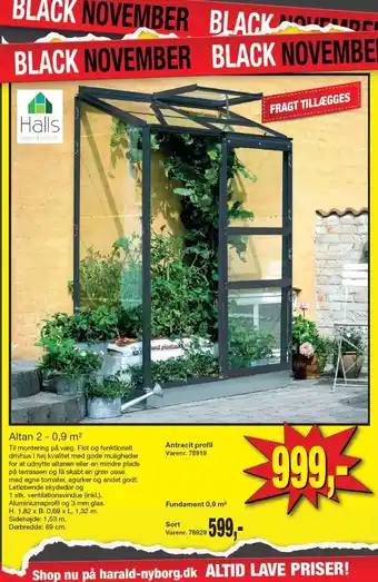 Harald Nyborg Halls drivhus tilbud