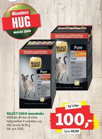 Maxi Zoo Select gold kattefoder tilbud