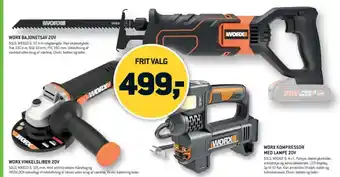 XL-BYG Worx professional bajonetsav tilbud