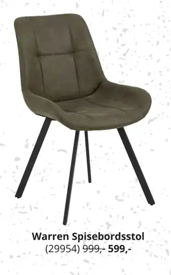 My Home Warren spisebordsstol tilbud
