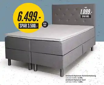 My Home Småland diplomat kontinentalseng tilbud
