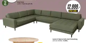 Leone u hjørne sofa med chaiselong