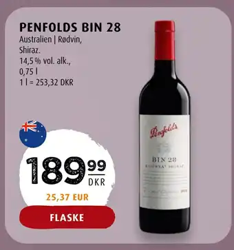 Scandinavian Park Penfolds bin 28 tilbud