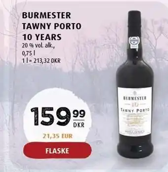 Scandinavian Park Burmester tawny portp 10 years tilbud