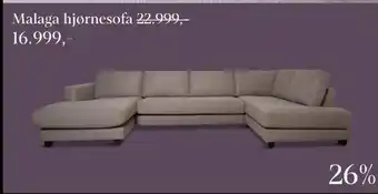 Sit´n Sleep Malaga hjørnesofa tilbud