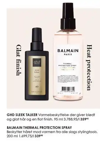 Matas Ghd sleek talker eller balman thermal protection spray tilbud