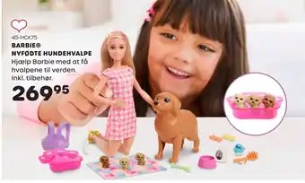 KiDS Coolshop Barbie nyfødte hundehvalpe tilbud