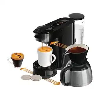 Power Senseo switch 3in1 hd6594/62 kaffemaskine, sort tilbud