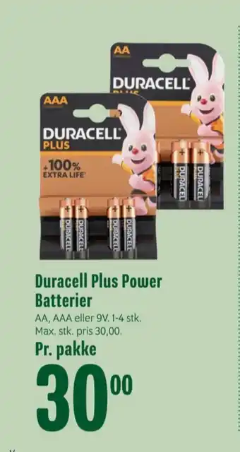 Min Købmand Duracell batterier tilbud