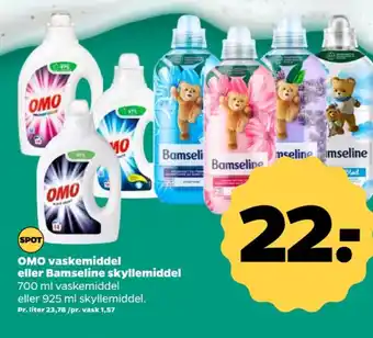 Netto Omo vaskemiddel-flydende tilbud