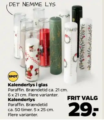 Netto Ukendt kalenderlys tilbud