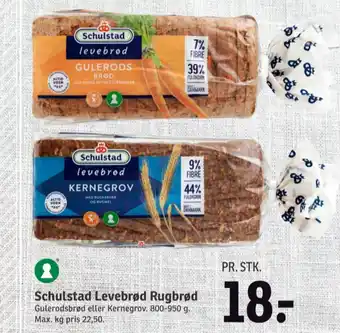 SPAR Levebrød gulerodsrugbrød tilbud
