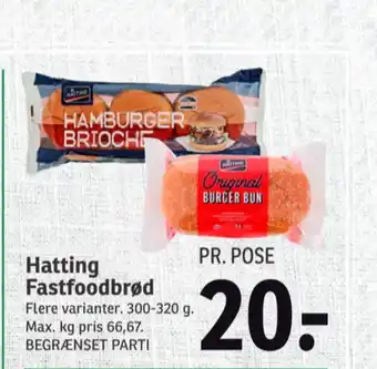 SPAR Hatting brioche burgerboller tilbud
