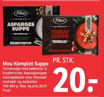 SPAR Mou aspargessuppe komplet tilbud