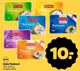 Netto Buko flødeost naturel tilbud