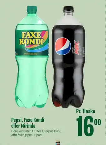 Min Købmand Faxe kondi sportssodavand tilbud