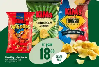 Min Købmand Kims chips tilbud