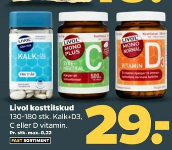 Netto Livol kosttilskud tilbud