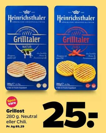 Netto Grillost tilbud