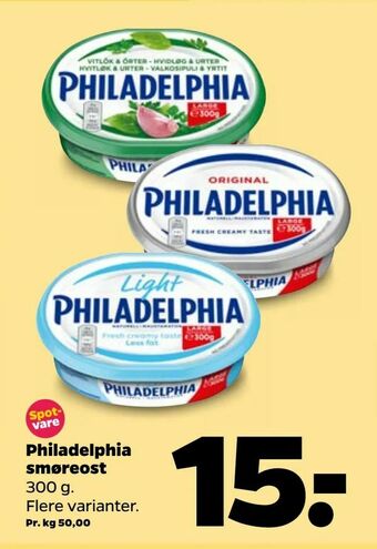 Netto Philadelphia smøreost tilbud