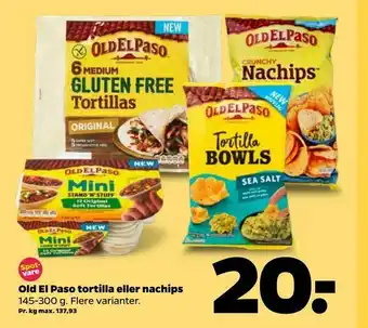 Old El Paso tortilla eller nachips