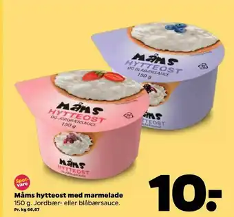 Netto Måms hytteost med marmelade tilbud