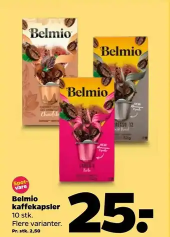 Netto Belmio kaffekapsler tilbud