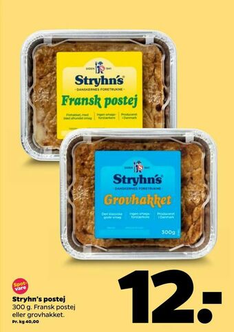 Netto Stryhn's postej tilbud