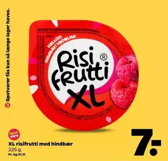 Netto XL risifrutti med hindbær tilbud