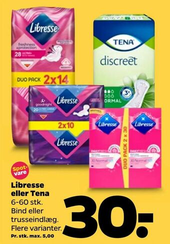 Netto Libresse eller Tena tilbud