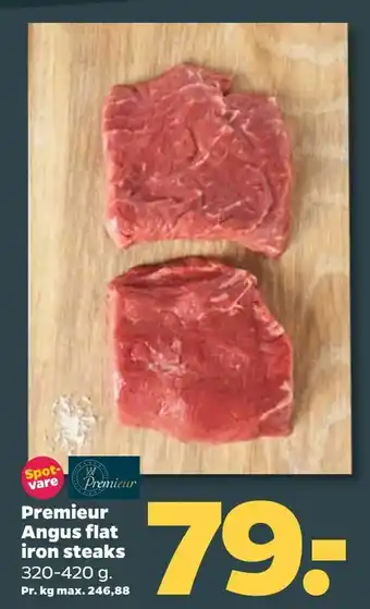 Netto Premieur Angus flat iron steaks tilbud