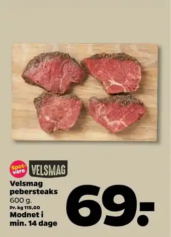 Netto Velsmag pebersteaks tilbud