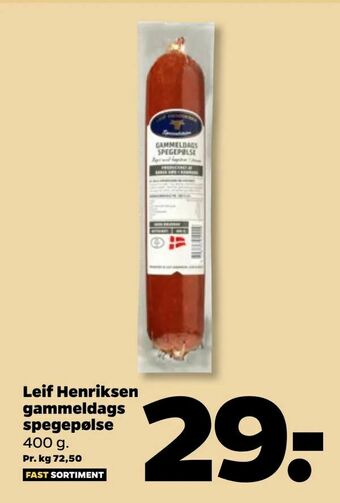 Leif Henriksen gammeldags spegepølse