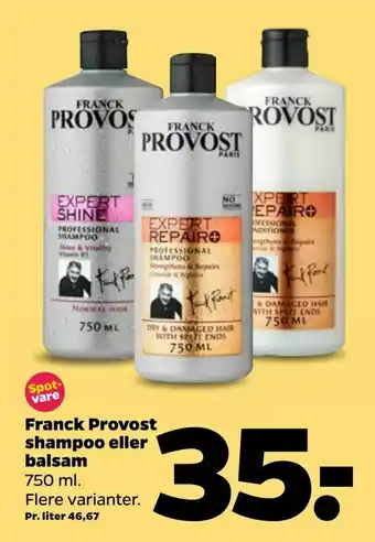 Netto Franck Provost shampoo eller balsam tilbud