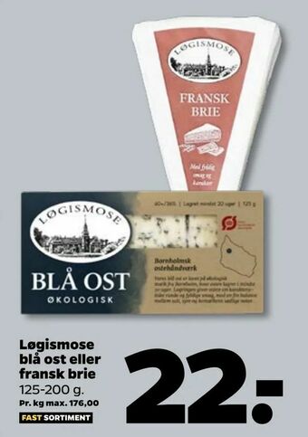 Netto Løgismose blå ost eller fransk brie tilbud