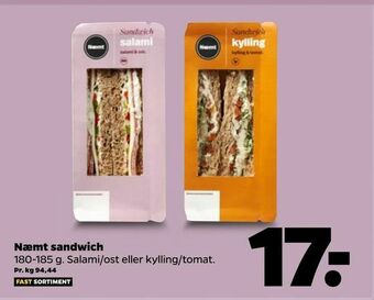 Netto Næmt sandwich tilbud