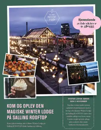 Kom og oplev den magiske winter lodge på salling rooftop