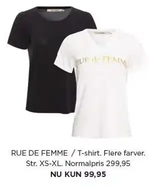 Salling Rue de femme t-shirt tilbud