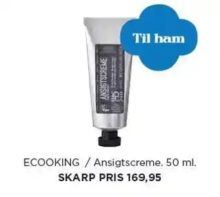 Salling Ecooking ansigtscreme tilbud