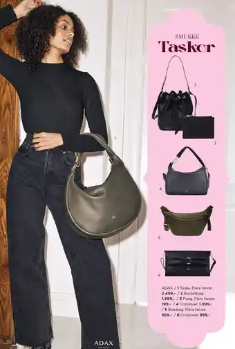Salling Adax taske, bucketbag, pung, crossover eller bumbag tilbud