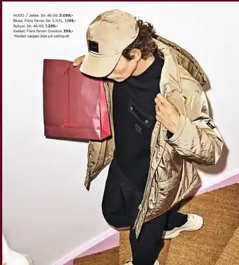 Salling Hugo jakke, bluse, bukser eller kasket tilbud