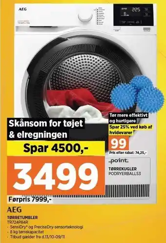 Power Aeg tørretumbler tilbud