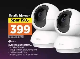 Power Tp-link overvågningskamera tilbud