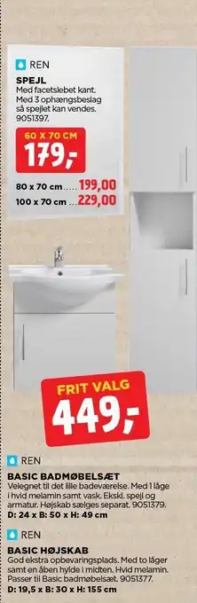 jem & fix Ren spejl tilbud