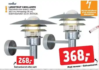 jem & fix Lønstrup væglampe tilbud