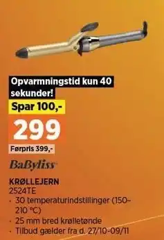 Power Babyliss krøllejern tilbud